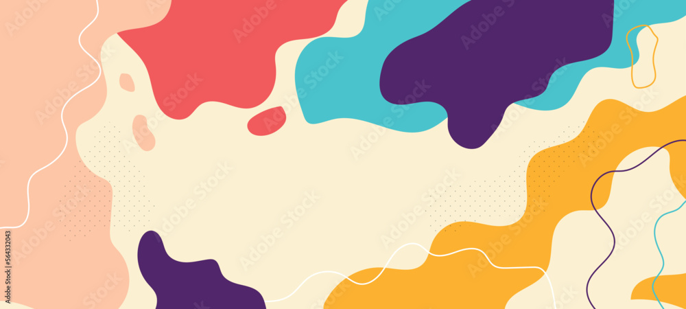 HD backgrounds and textures with colorful abstract art creations, minimalist aesthetic design with abstract organic shapes