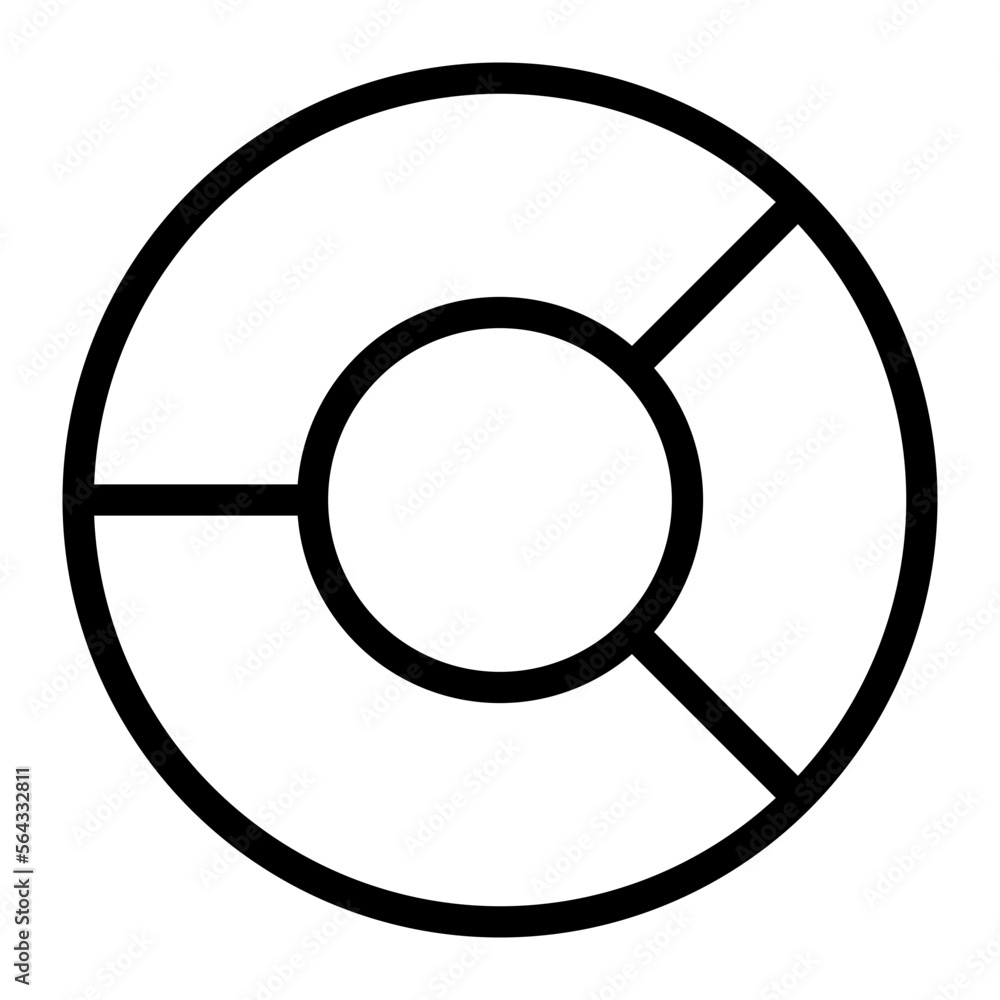 pie chart line icon pie chart line icon