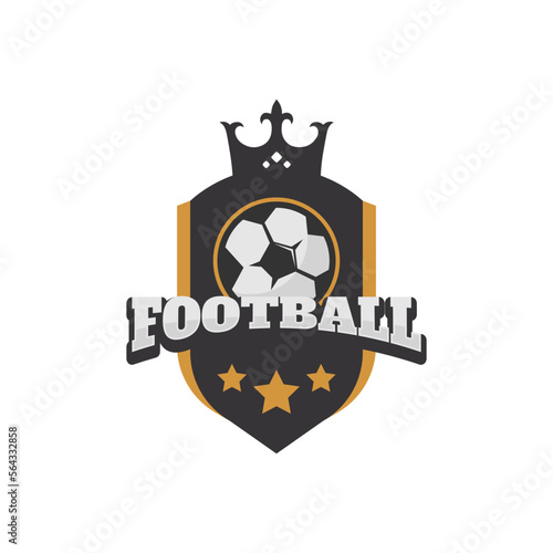 Fototapeta Naklejka Na Ścianę i Meble -  Football or soccer club logo badge vector