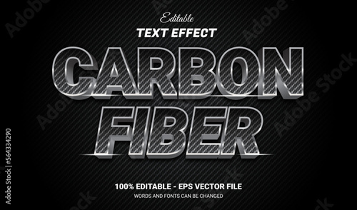 Carbon Fiber Vector Editable Text Effect Template
