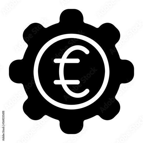 euro glyph icon