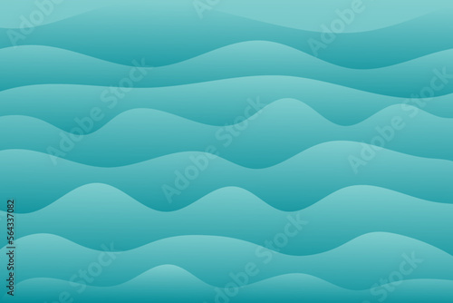 blue, turquoise background in the form of abstract waves