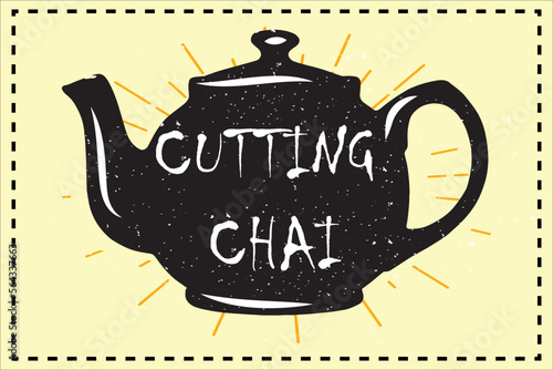 Cutting chai vector