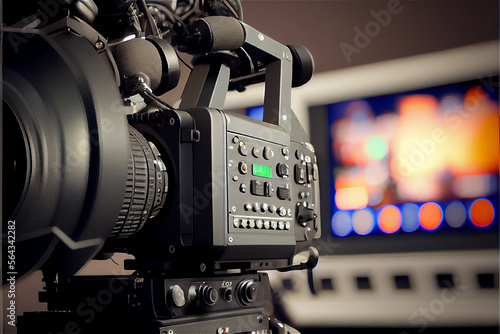 TV camera at a recording st...