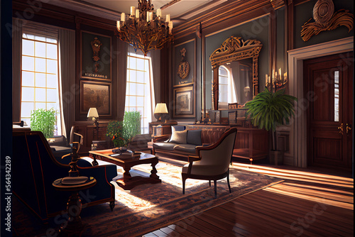 Vintage style grand mansion...