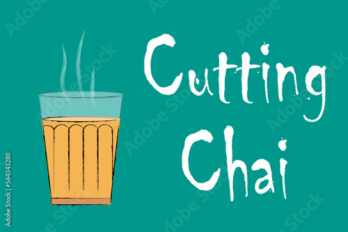 mumbai cutting chai illustration