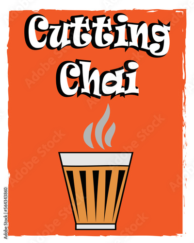 mumbai cutting chai illustration