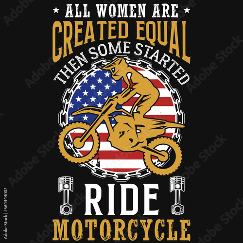 Motorcycle ride tshirt design 