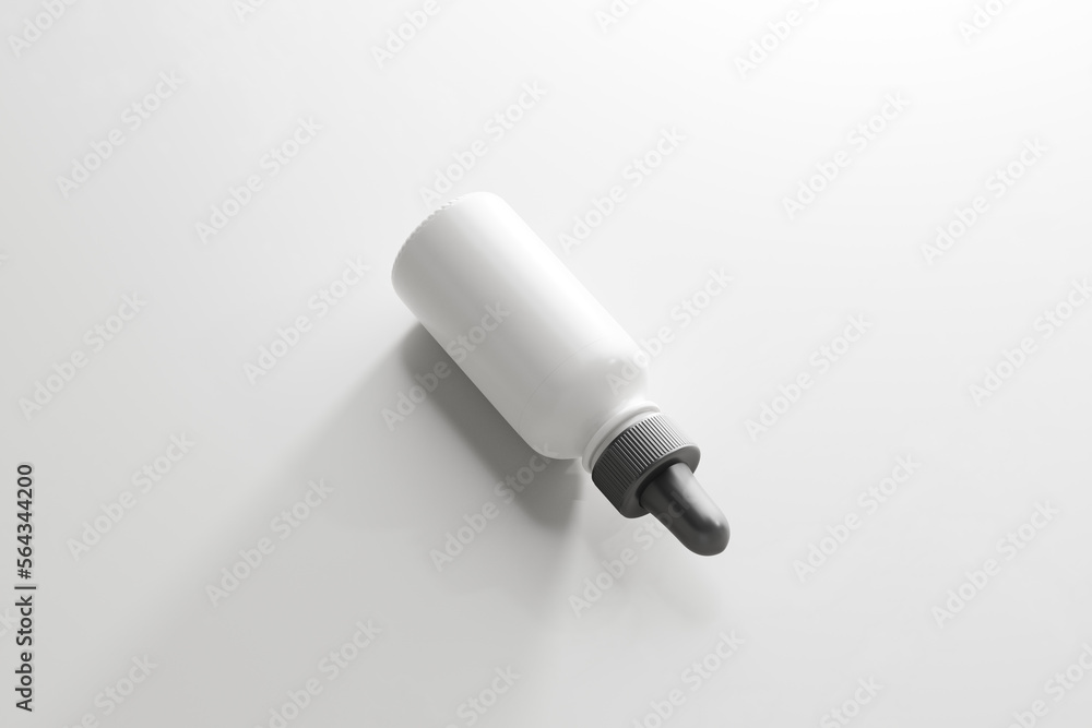 white plastic dropper bottle mockup white plastic dropper bottle mockup