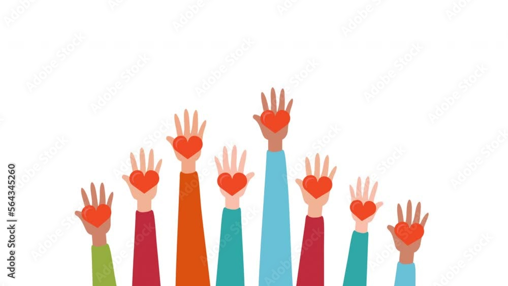 Human Hands holding a heart symbol motion animation. Concept of charity and donation. volunteering concept motion animation. Human Hands holding a heart symbol motion animation. Concept of charity and donation. volunteering concept motion animation.