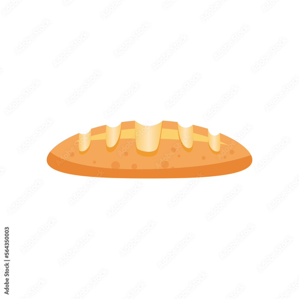 Bread vector illustration, bread flat icon Bread vector illustration, bread flat icon