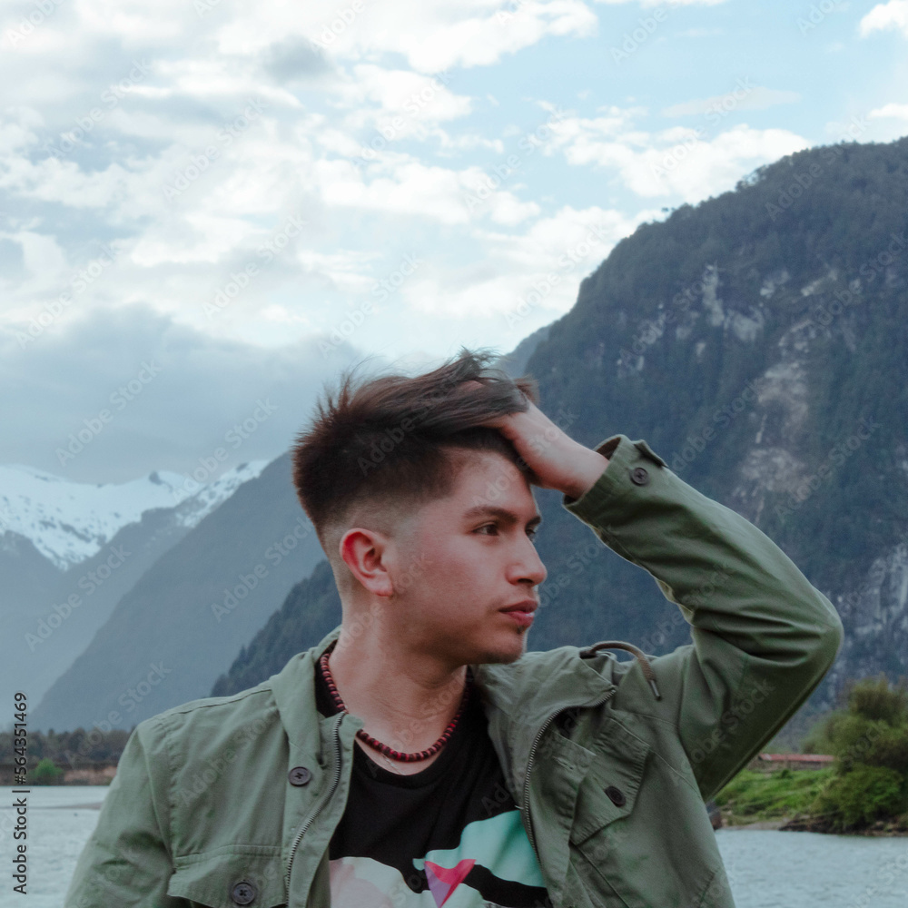Persona en paisaje Persona en paisaje