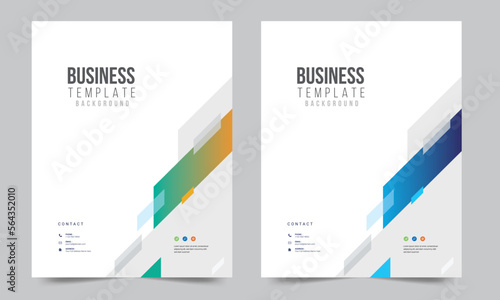 Cover design for annual report and business catalog, magazine, flyer or booklet. Brochure template layout. A4 cover vector EPS-10
