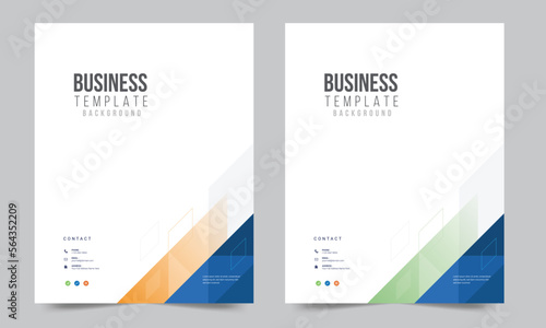 Cover design for annual report and business catalog, magazine, flyer or booklet. Brochure template layout. A4 cover vector EPS-10