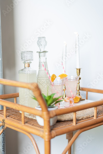 Citrus orange tablescape table