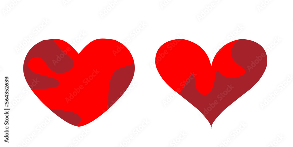 Love heart icon vector. Creative illustration romantic love symbols collection. Love concept. Design element for Valentine's day. Love heart icon vector. Creative illustration romantic love symbols collection. Love concept. Design element for Valentine's day.
