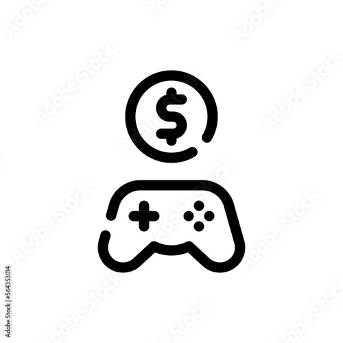 monetization line icon