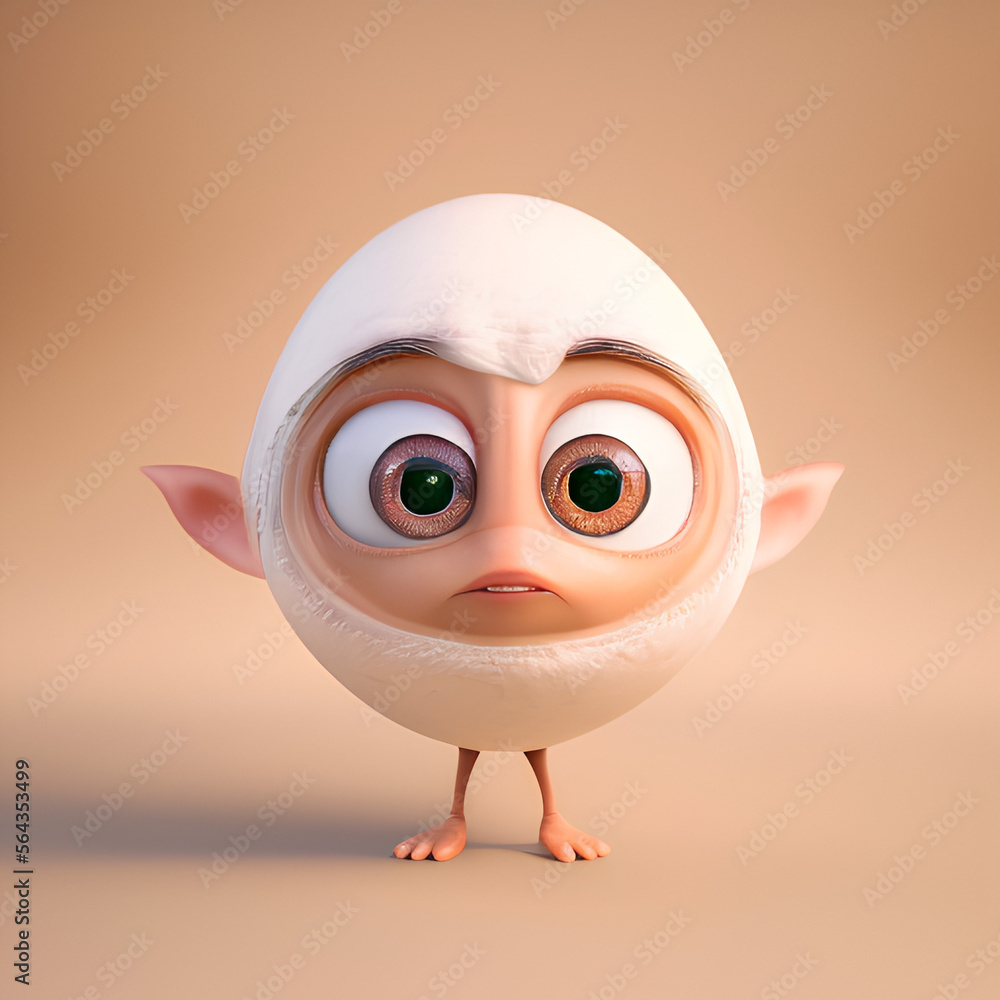 Obraz premium head of lamb egg