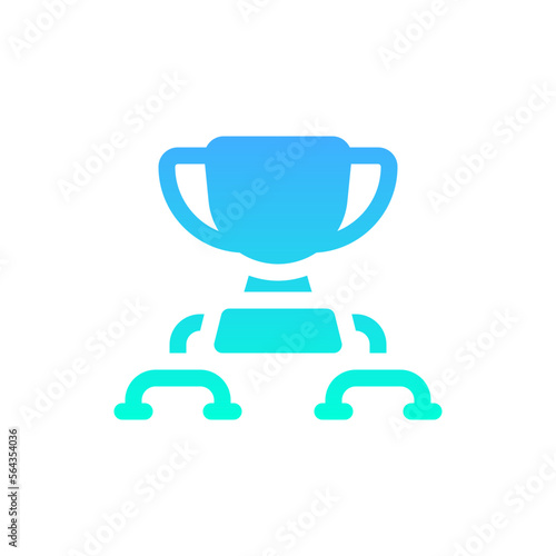 tournament flat gradient icon