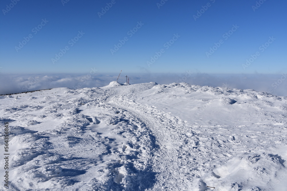 Babia Góra, Beskid żywiecki, zima, śnieg, szlaki, góry, Babia Góra, Beskid żywiecki, zima, śnieg, szlaki, góry,