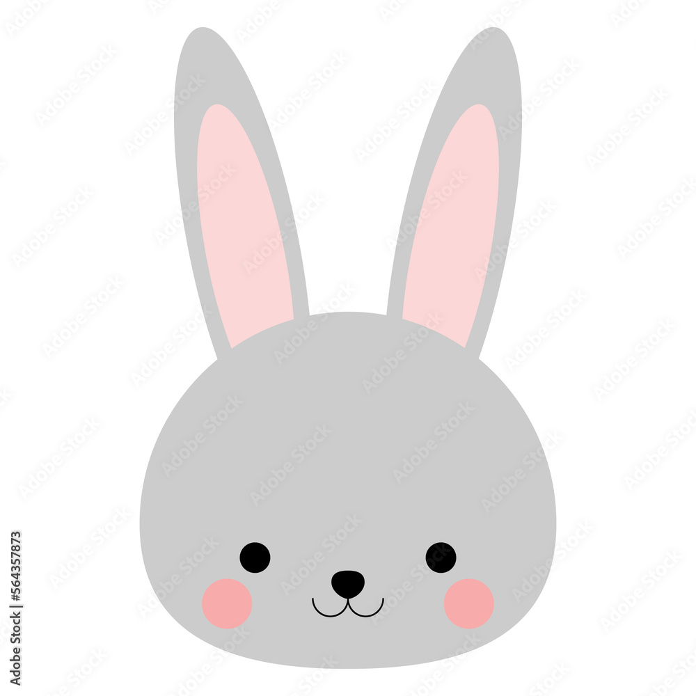 Cute & beautiful bunny face illustration. Good to use for baby products. Cute & beautiful bunny face illustration. Good to use for baby products.