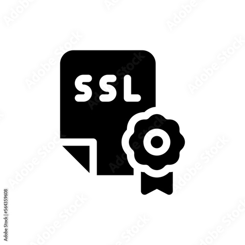 ssl certificate glyph icon