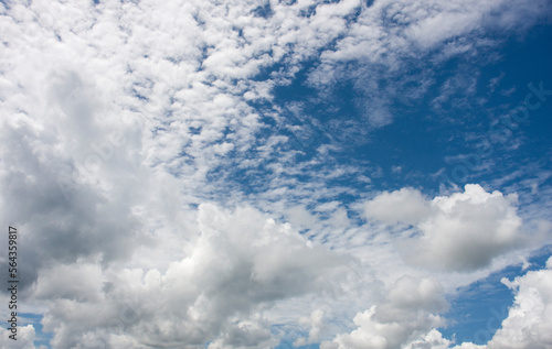 It's a photo of Cloudy and blue sky.