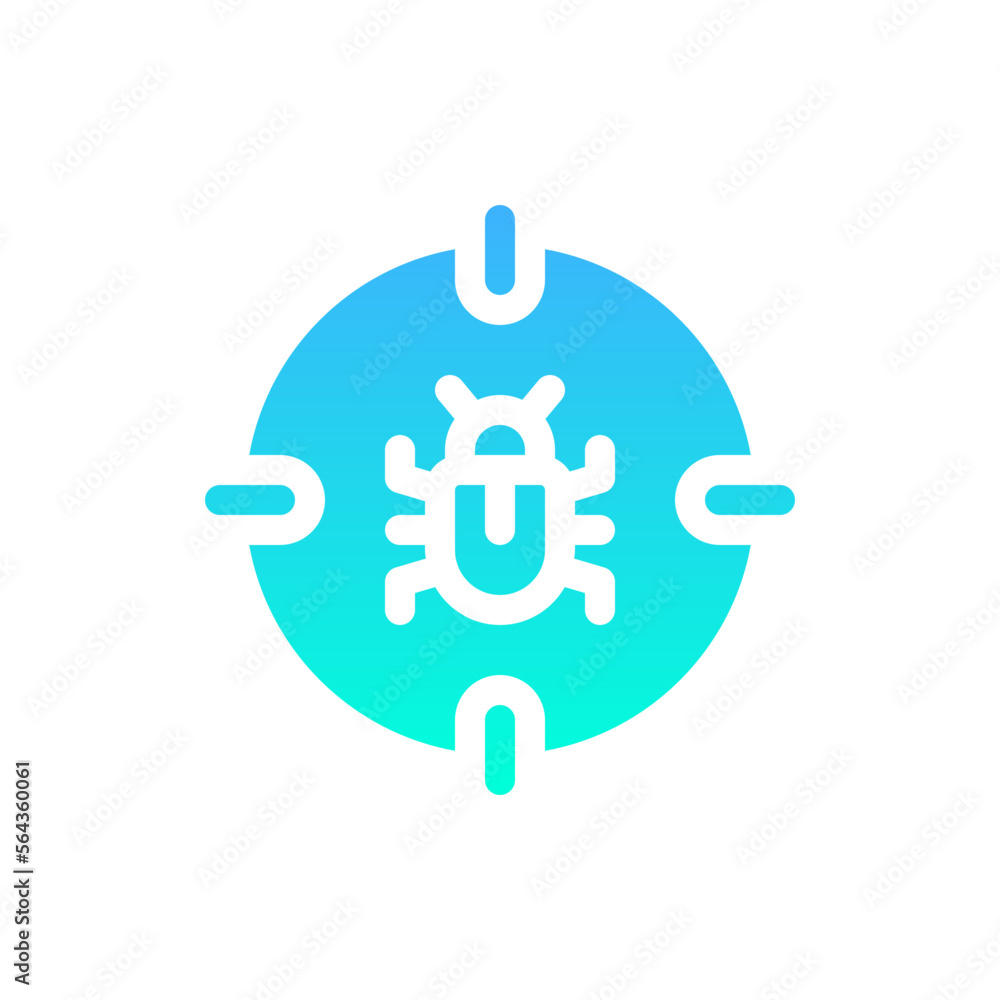bug flat gradient icon bug flat gradient icon