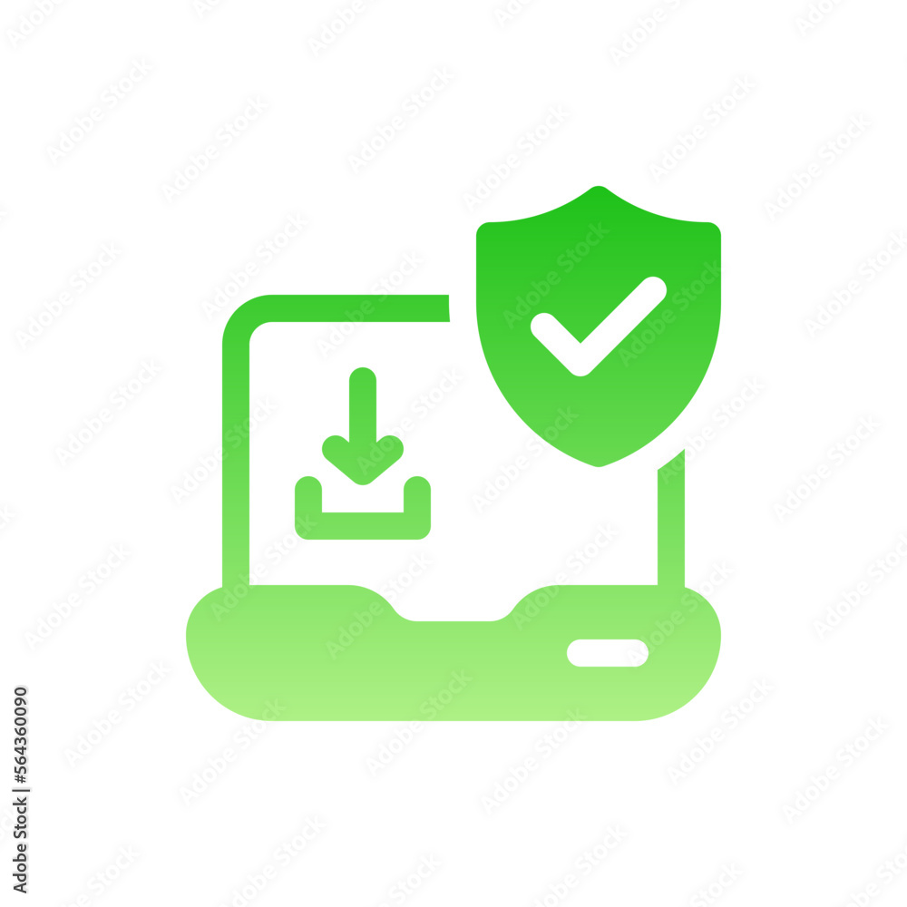 download flat gradient icon download flat gradient icon