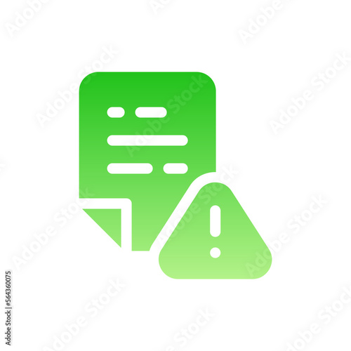 corrupted file flat gradient icon