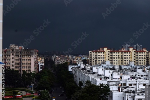 A cloudy evening of Kolkata
