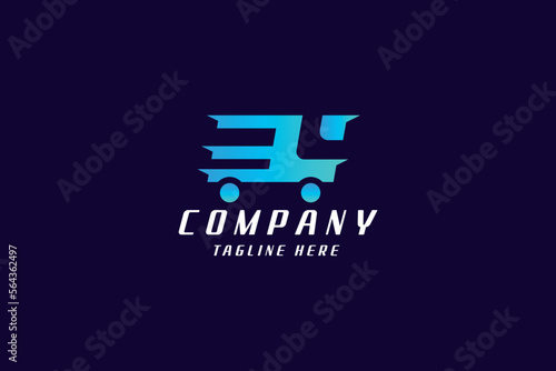 Transport Delivery Truck Logo Pro Template
 photo