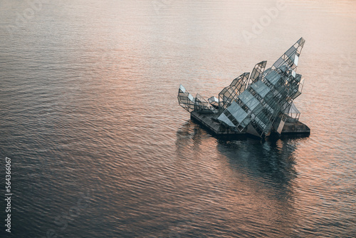 Photography Sculpture in the sea