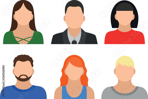 Avatars of people in the social network