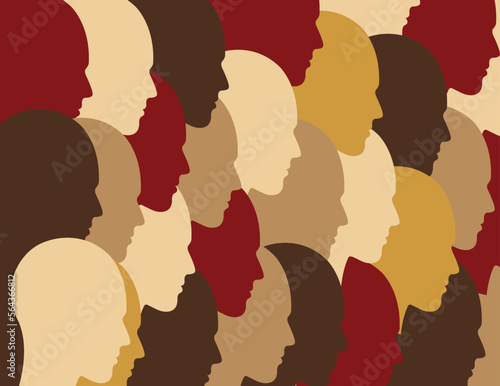 People face silhouette person male profile avatar vector icon in a glyph pictogram illustration
