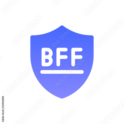 bff flat gradient icon