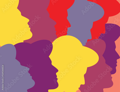 People face silhouette person male profile avatar vector icon in a glyph pictogram illustration