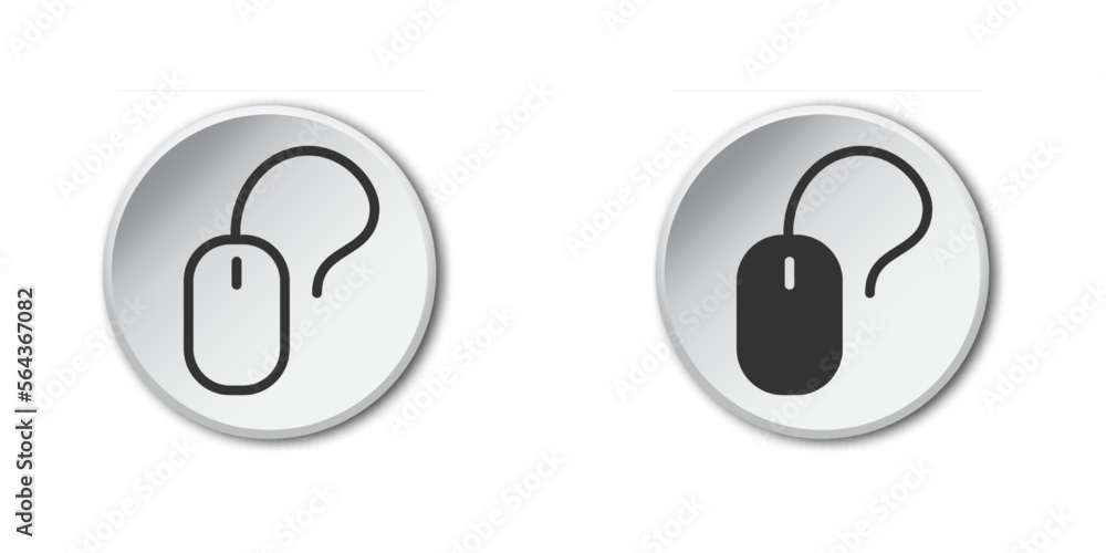 Computer mouse icon. Vector illustration. Computer mouse icon. Vector illustration.