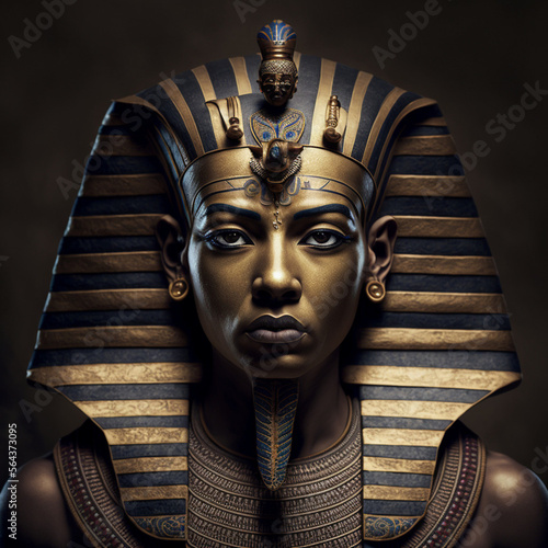 Egyptian pharaoh. Generative AI.