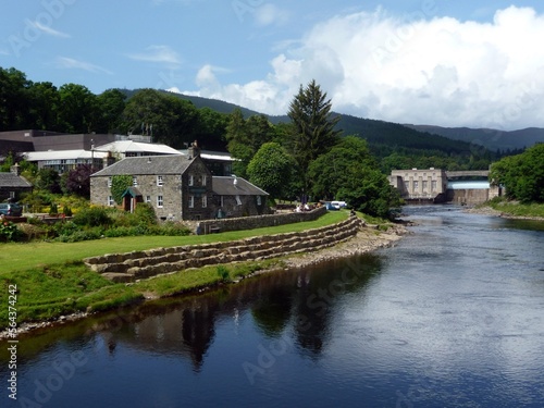 The River Tummel at Pitlochry, Perthshire. photo