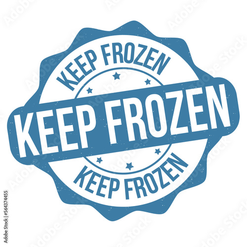 Keep frozen label or stamp