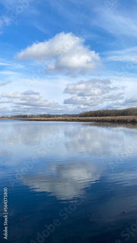 clouds over the lake