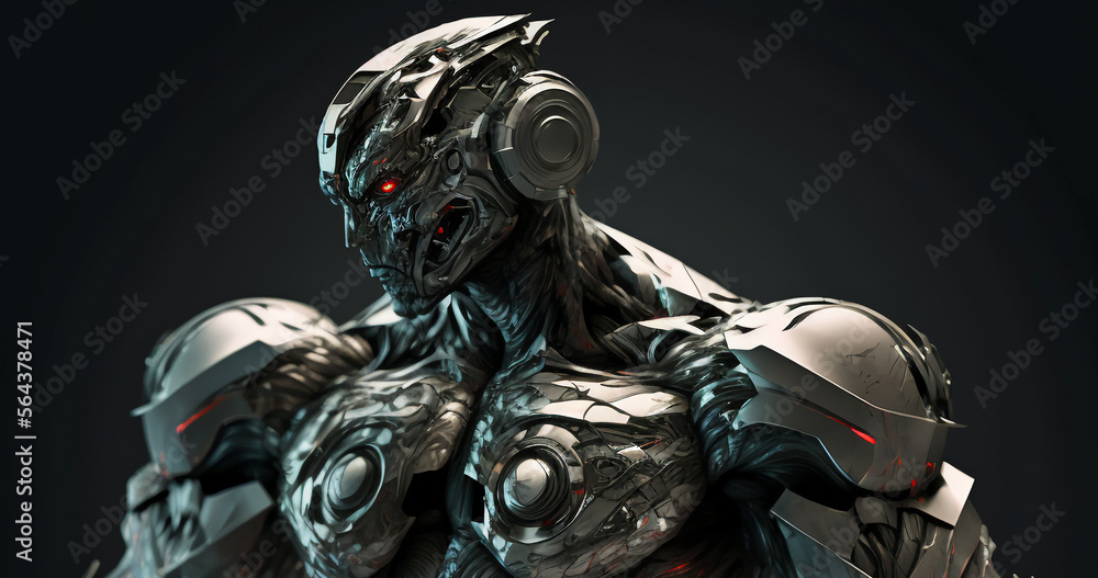Modern futuristic cyborg fighter wallpaper Modern futuristic cyborg fighter wallpaper