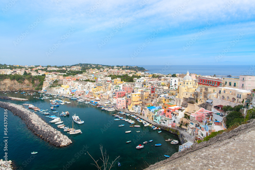 Fototapeta premium View of Procida, Italy. Italian Islands.