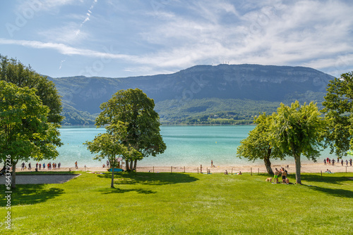 Lac d'Aiguebelette en été, Savoie, France