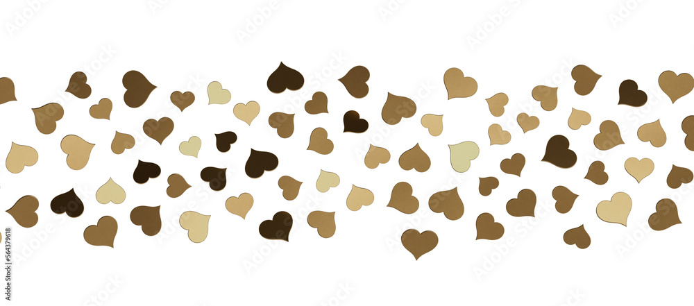 Festive heart banner design. St. Valentine's day decoration Festive heart banner design. St. Valentine's day decoration