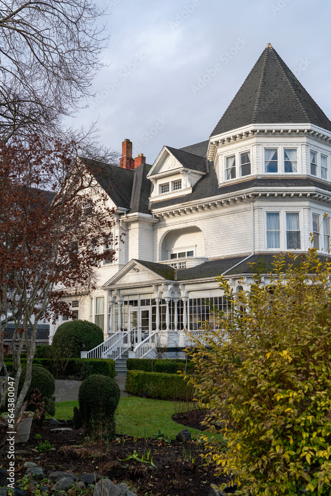Typical house seen in Victoria, British Columbia, Canada