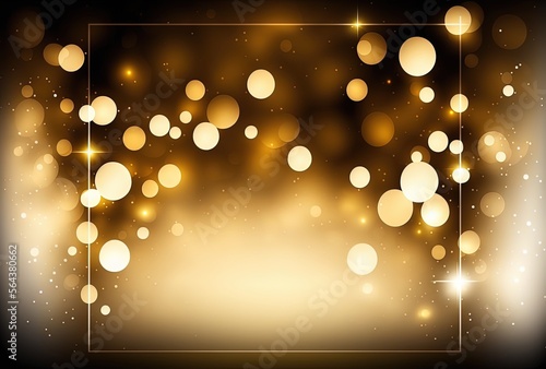 illustration of abstract gold glitter glow magical moment luxury background wallpaper in luxury atmosphere Generative Ai