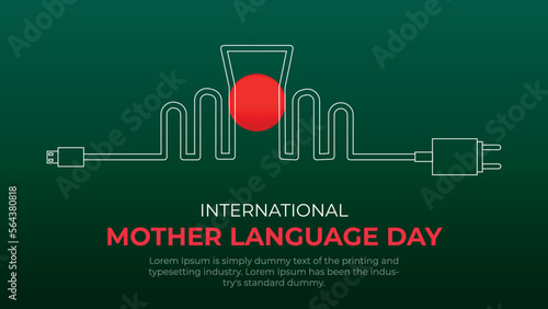 21st February international mother language day social media post design