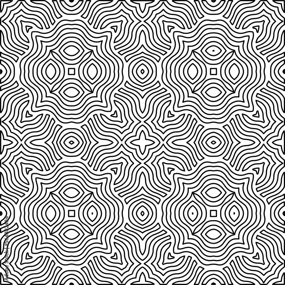 Stylish texture with figures from lines.
Abstract geometric black and white pattern for web page, textures, card, poster, fabric, textile. Monochrome graphic repeating design. Stylish texture with figures from lines.
Abstract geometric black and white pattern for web page, textures, card, poster, fabric, textile. Monochrome graphic repeating design.
